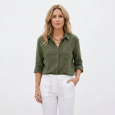 Barbara - Lekka lniana koszula oversize