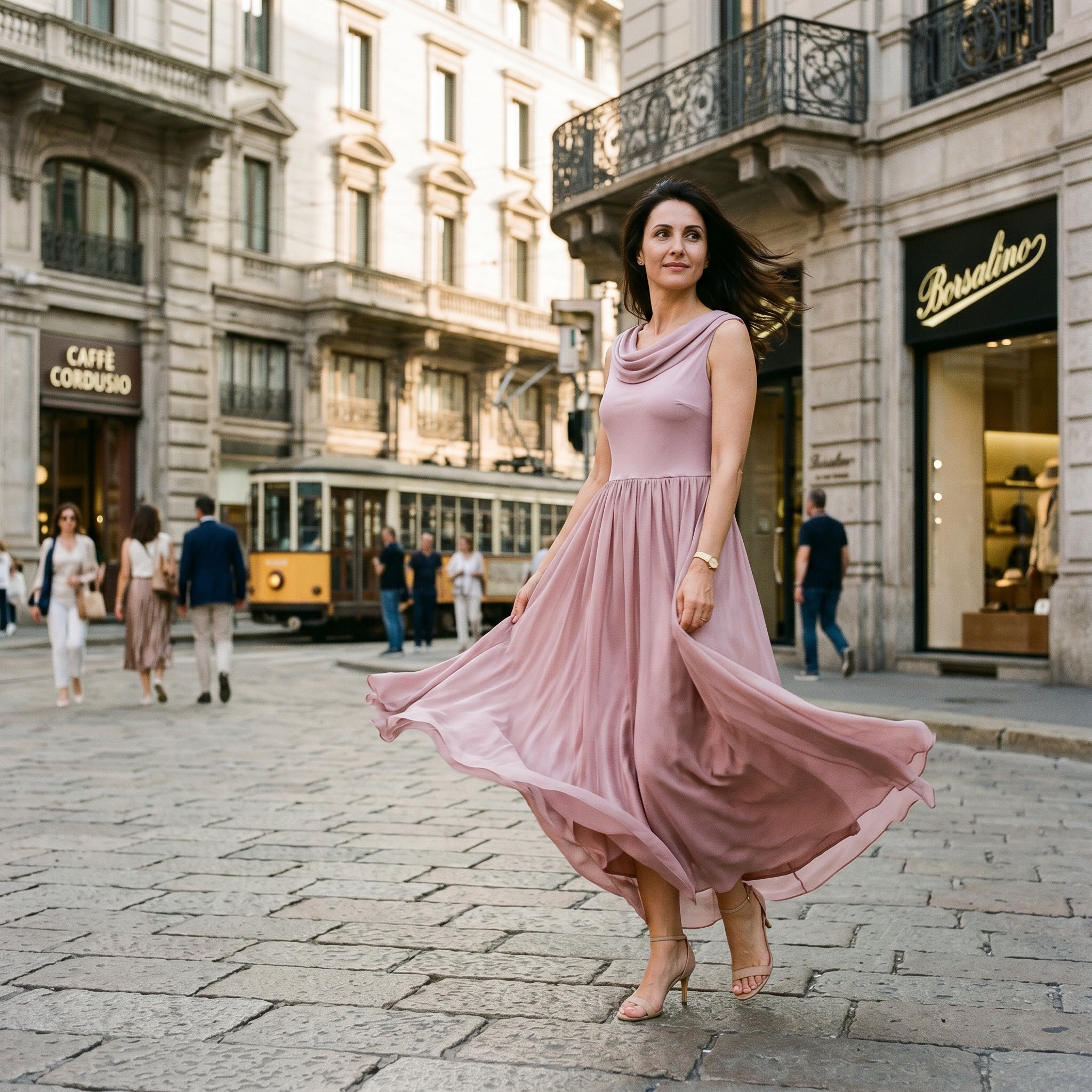 Amelia - Elegancka Długa Letnia Sukienka Bez Rękawów 8