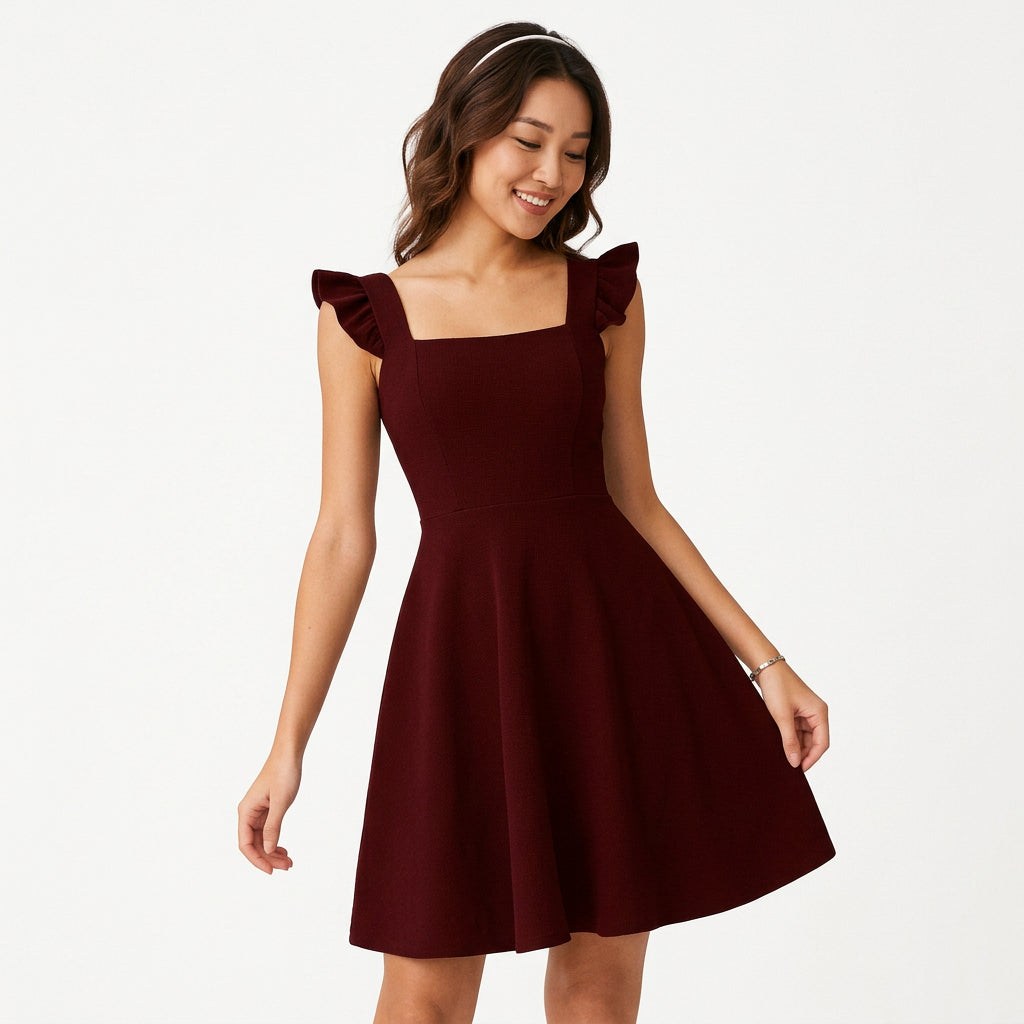 Amelia - Elegancka Letnia Sukienka Damska z Falbankami 0