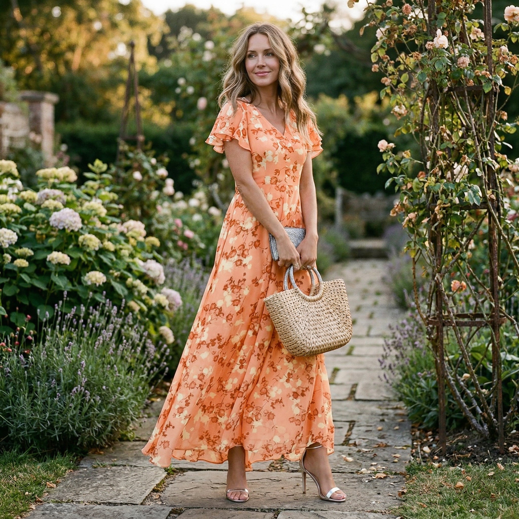 Amelia - Elegancka Sukienka Maxi na Wesele w Kwiaty 2