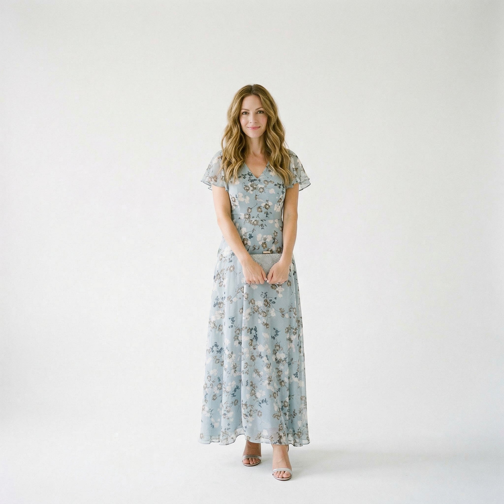 Amelia - Elegancka Sukienka Maxi na Wesele w Kwiaty 3