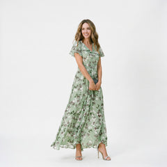 Amelia - Elegancka Sukienka Maxi na Wesele w Kwiaty 4