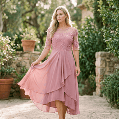 Amelia - Elegancka Sukienka na Wesele z Koronką 2