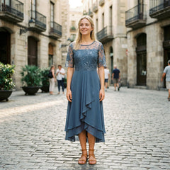 Amelia - Elegancka Sukienka na Wesele z Koronką 7