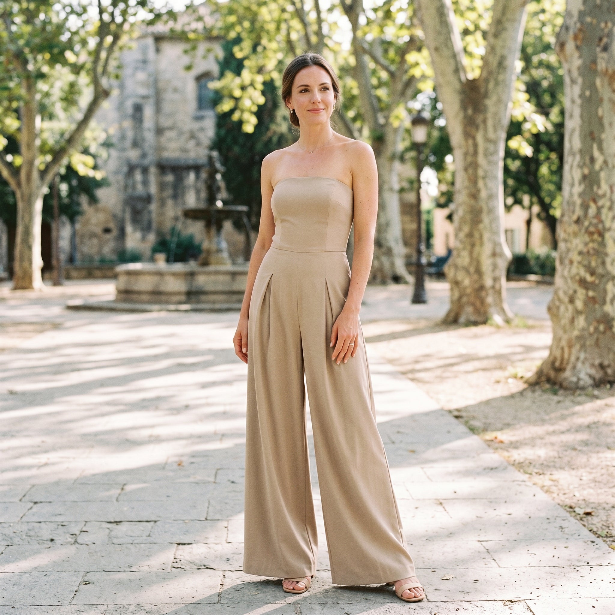 Amelia - Elegancki Kombinezon Damski Bez Ramiączek 4