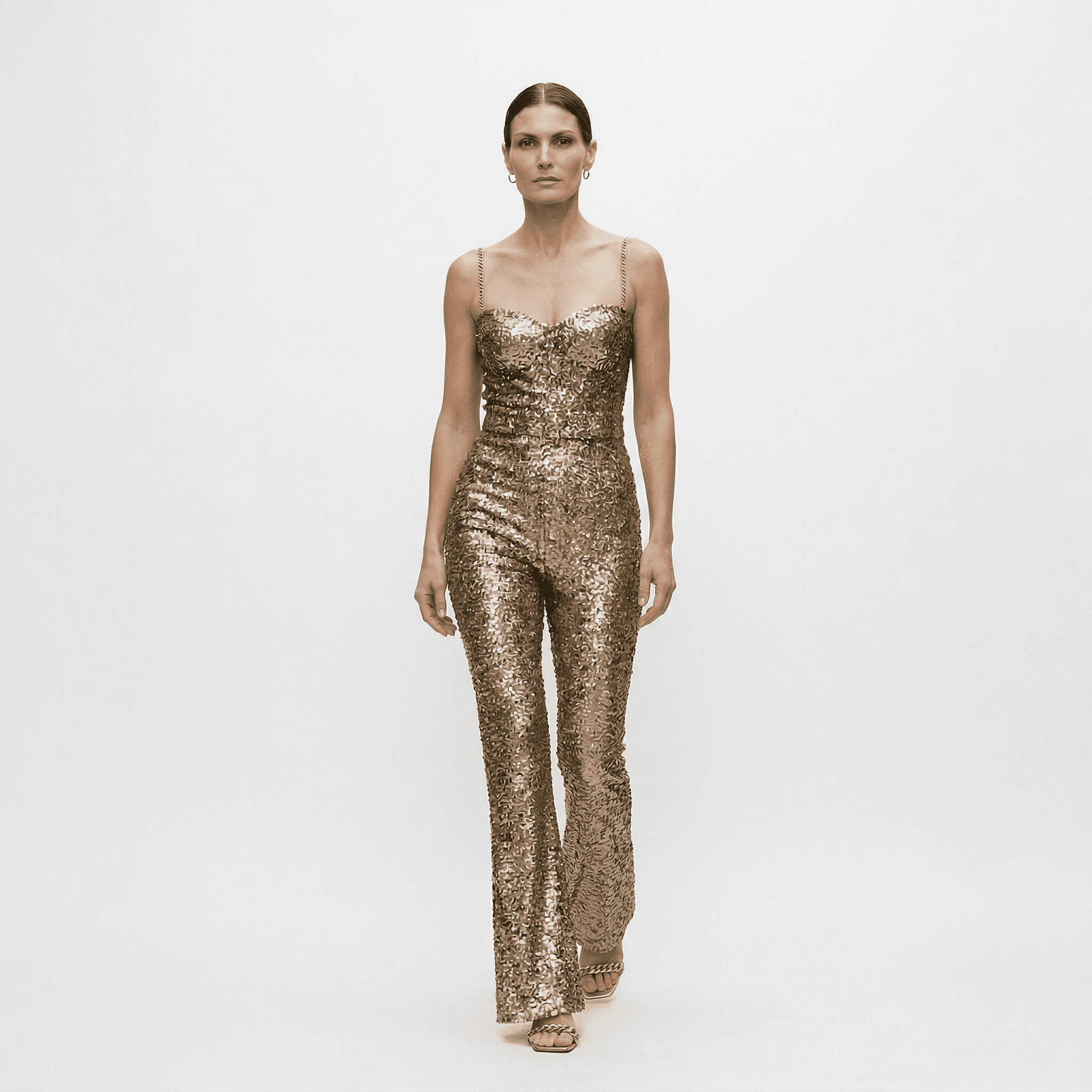 Amelia - Elegancki Kombinezon Damski z Cekinami 0