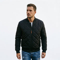 Amelia - Pikowana Męska Kurtka Bomber Elegancka 3