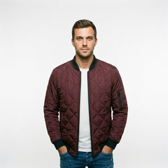 Amelia - Pikowana Męska Kurtka Bomber Elegancka 6