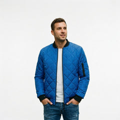 Amelia - Pikowana Męska Kurtka Bomber Elegancka 7