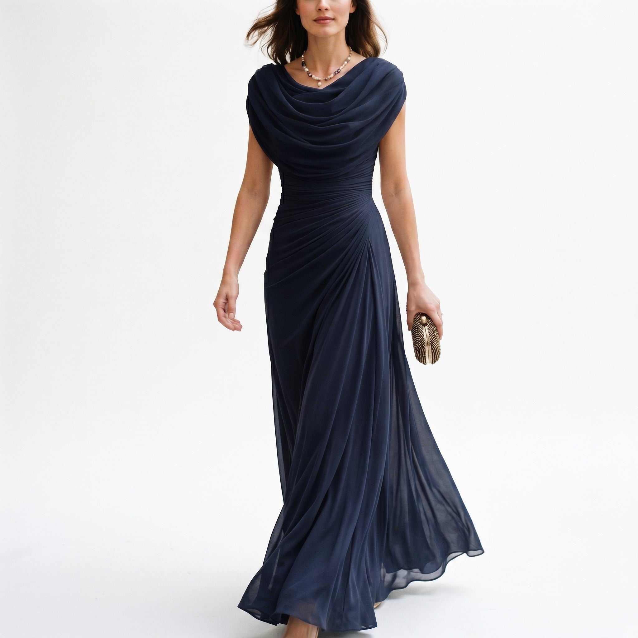 Mirellea - Elegancka Sukienka Maxi Na Wesele Długie Dresy 3