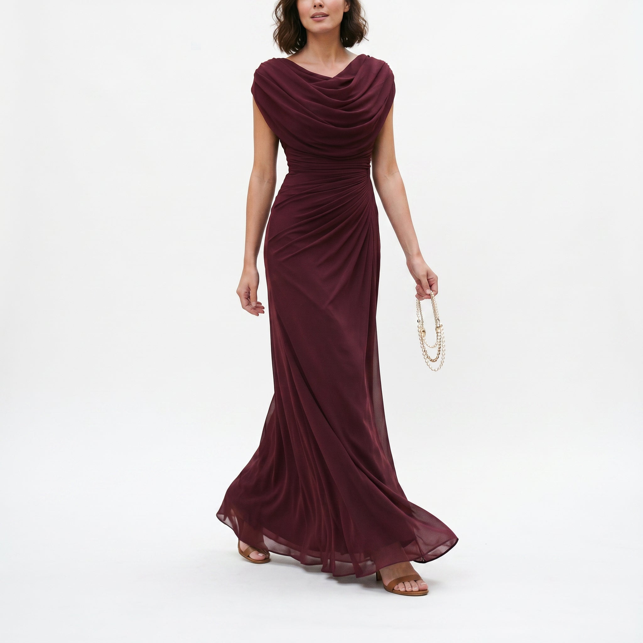 Mirellea - Elegancka Sukienka Maxi Na Wesele Długie Dresy 4