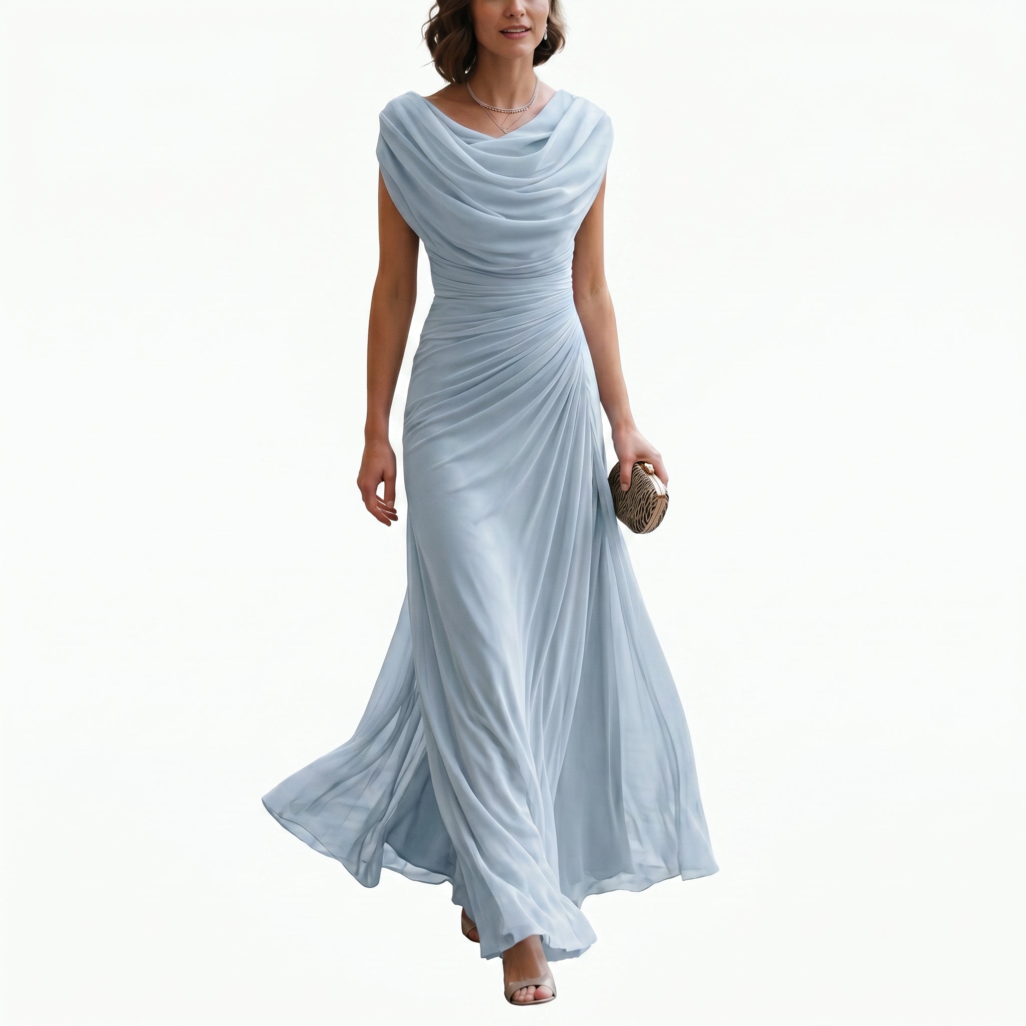 Mirellea - Elegancka Sukienka Maxi Na Wesele Długie Dresy 6