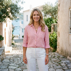 Barbara - Lekka lniana koszula oversize