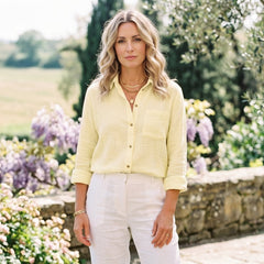 Barbara - Lekka lniana koszula oversize