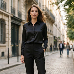 Amelia - Elegancka Damska Jedwabna Bluzka