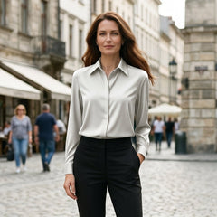Amelia - Elegancka Damska Jedwabna Bluzka