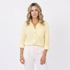 Barbara - Lekka lniana koszula oversize