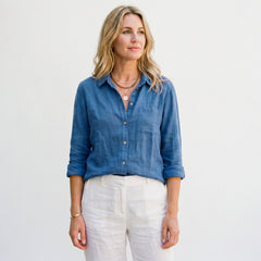 Barbara - Lekka lniana koszula oversize