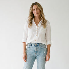 Barbara - Lekka lniana koszula oversize
