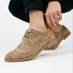 Rafael - Zamszowe Buty Oxford Eleganckie