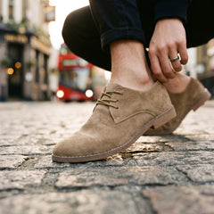 Rafael - Zamszowe Buty Oxford Eleganckie
